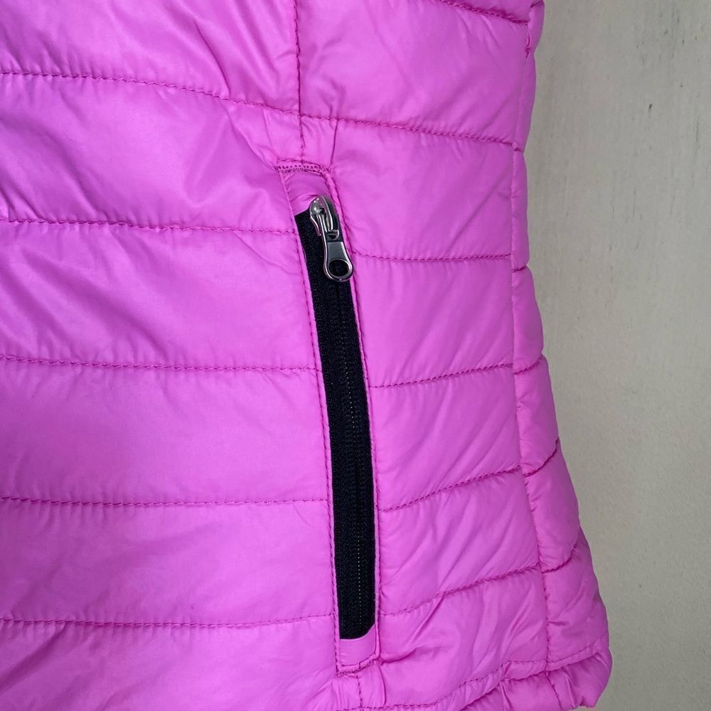 ❄️ SALE❄️ Hot Pink Purple Quilted Zip Up Vest Med - Picture 5 of 7